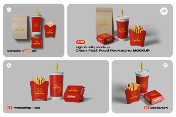 Download Fast Food Packaging Mockup - Premium Resources