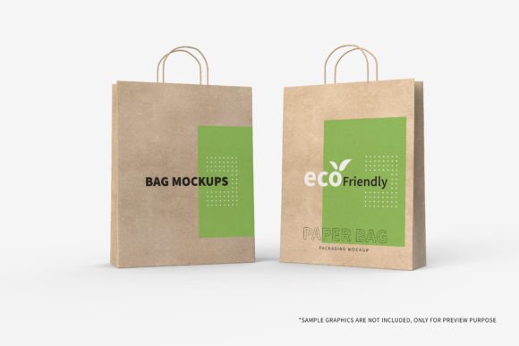 Download Craft Paper Bag Packaging Mockups_1 - Packaging mockup Collection