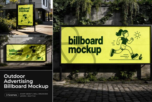 Download Outdoor Advertising Billboard Mockup - Billboard mockup Collection