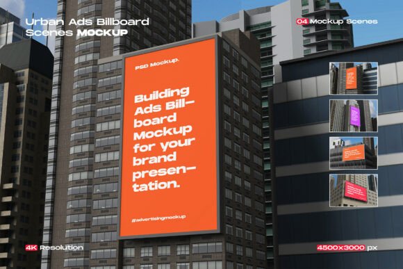 Download Realistic Urban Billboard Mockup - Premium Resources