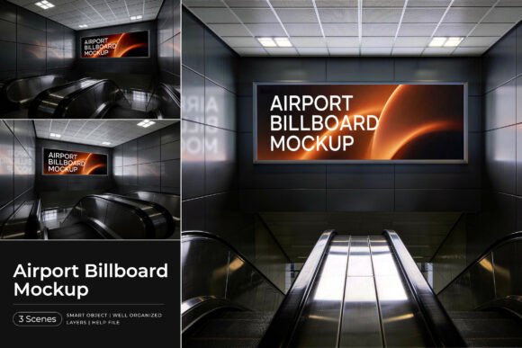 Download Airport Billboard Mockup - Billboard mockup Collection