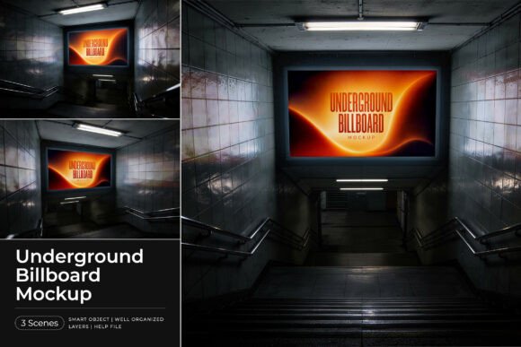 Download Underground Billboard Mockup - Billboard mockup Collection