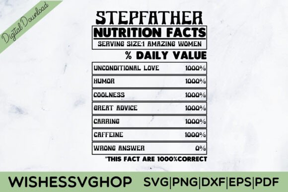 Download Nutrition Facts Stepfather SVG PNG - Stepfather svg Collection