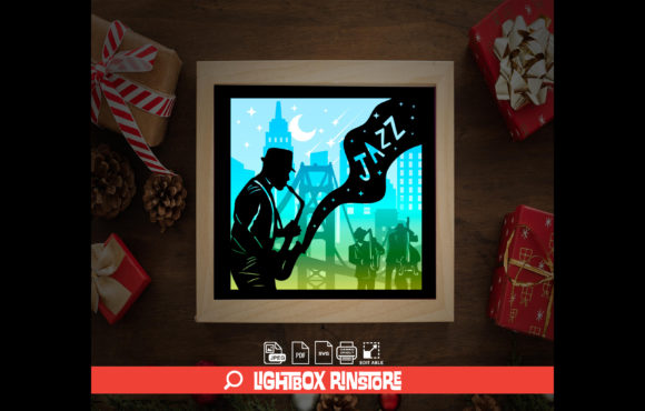 Download JAZZ 3p Paper Cut Light Box Template - Paper cut light box Collection