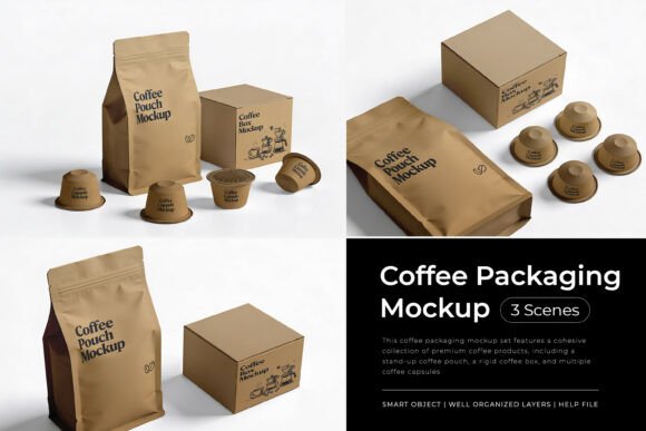 Download Coffee Packaging Mockup - Packaging mockup Collection