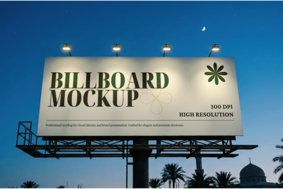 Download Ramadan Billboard Mockup PSD Template - Billboard mockup Collection
